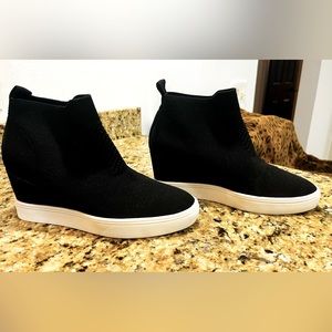 MIA wedge fabric booties. Size 6.5.